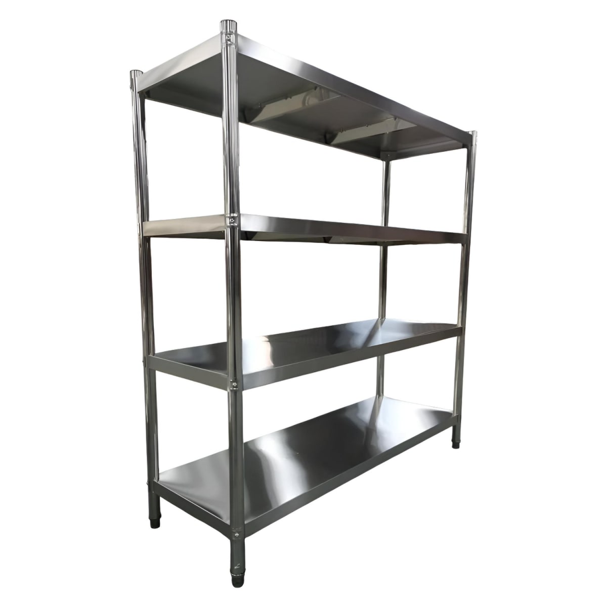Estante 4 Bandejas lisas. 180x50x155 cm. Acero Inox3