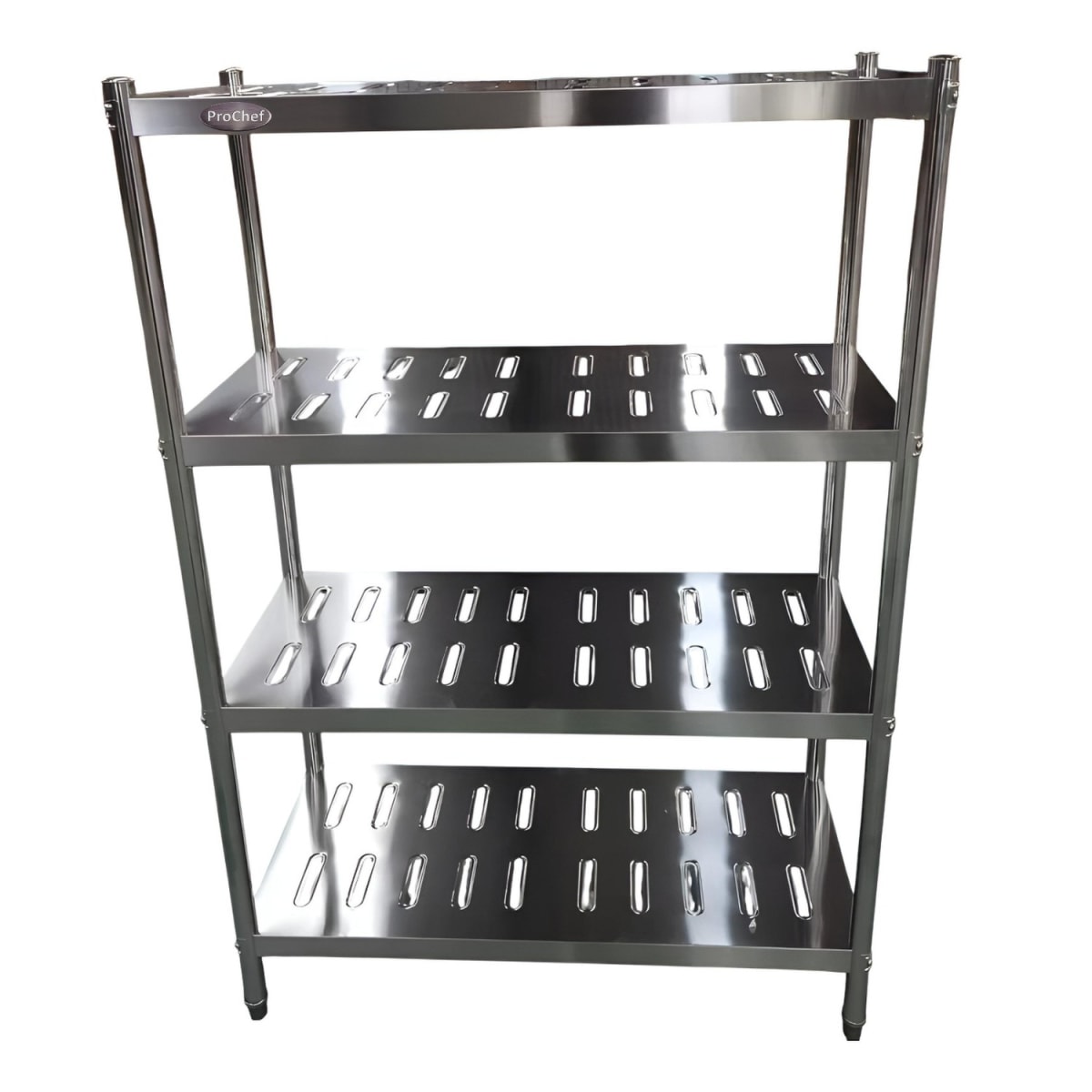 Estante 4 Bandejas Perforadas 100x50x155 cm. Acero Inox4