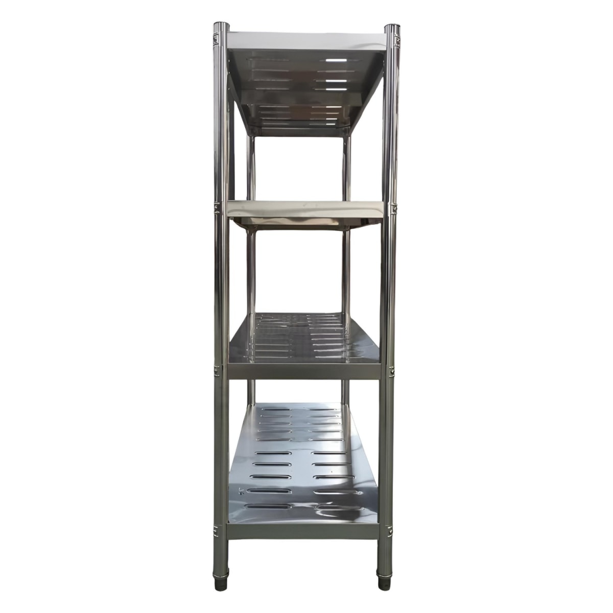 Estante 4 Bandejas Perforadas 180x50x155 cm. Acero Inox3