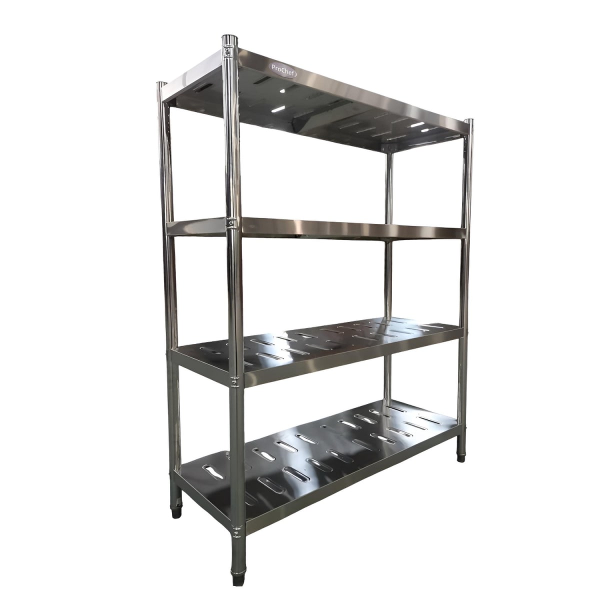 Estante 4 Bandejas Perforadas 120x50x155 cm. Acero Inox2