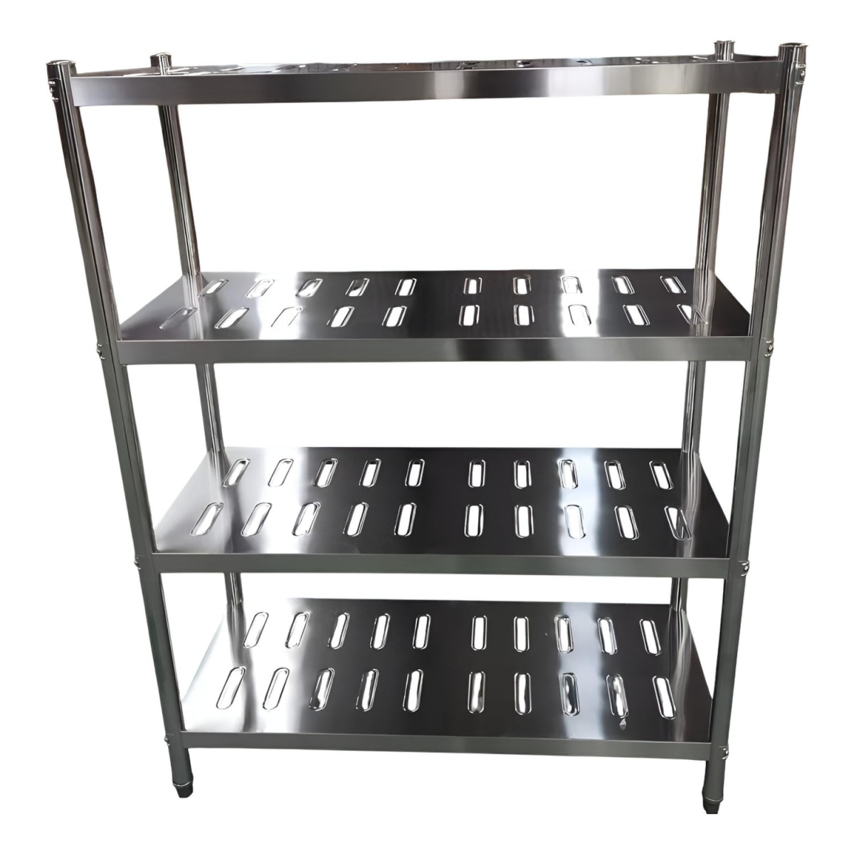 Estante 4 Bandejas Perforadas 180x50x155 cm. Acero Inox6