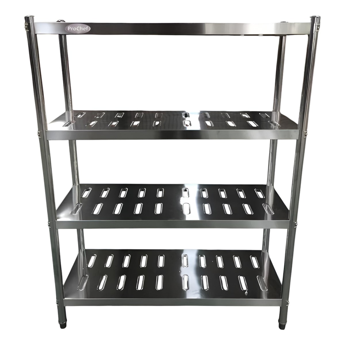 Estante 4 Bandejas Perforadas 120x50x155 cm. Acero Inox5