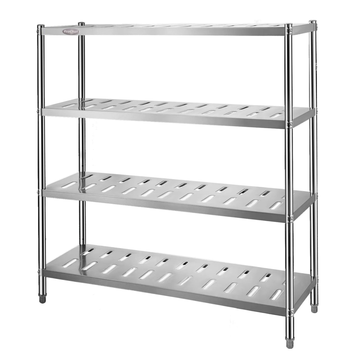 Estante 4 Bandejas Perforadas 150x50x155 cm. Acero Inox2
