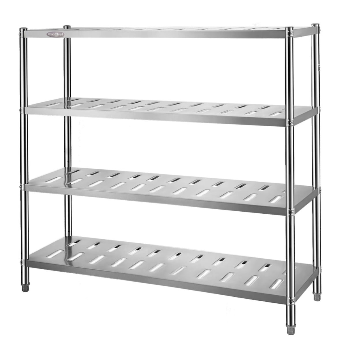 Estante 4 Bandejas Perforadas 180x50x155 cm. Acero Inox2