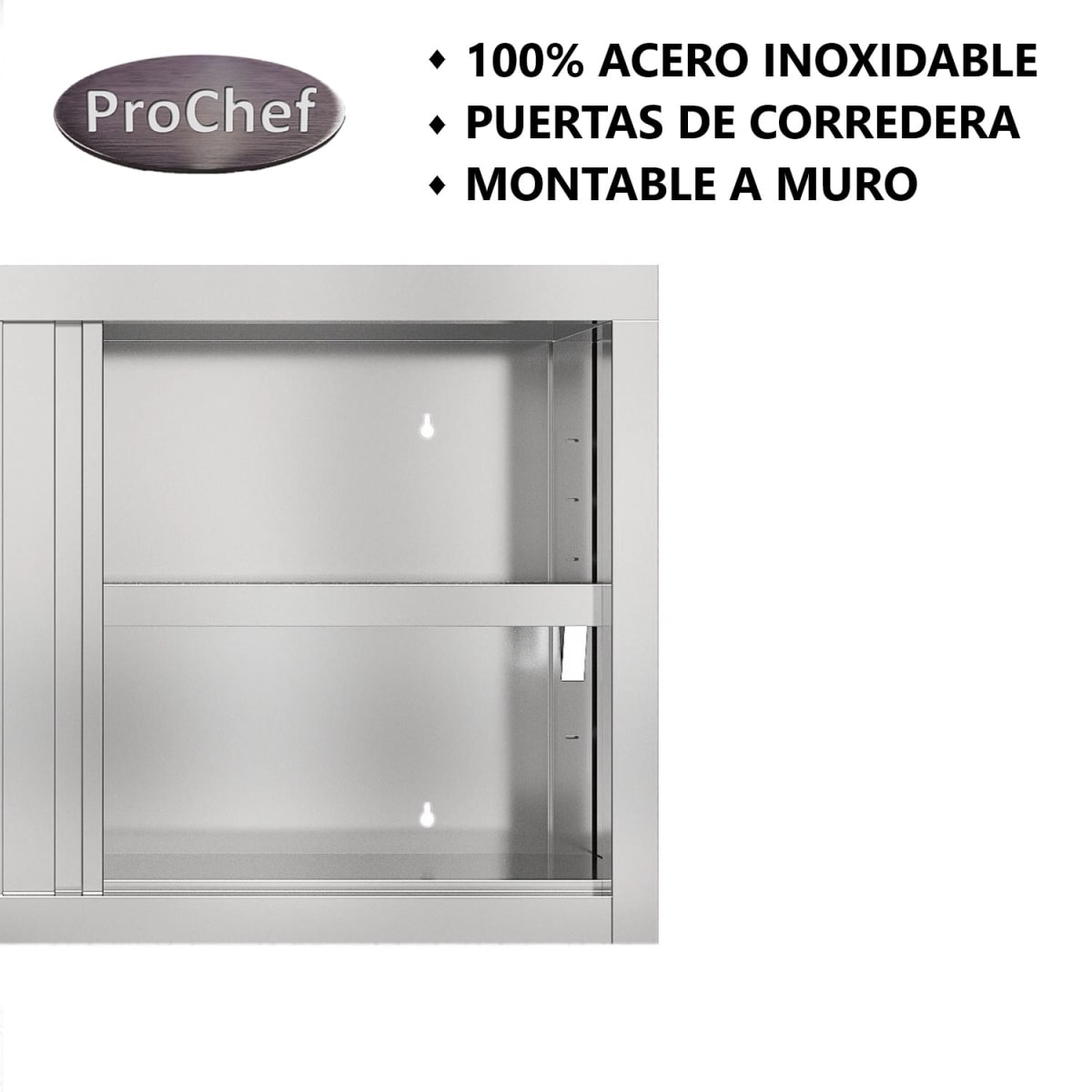 Mueble Colgante Acero Inoxidable 100x65x40 cm.8