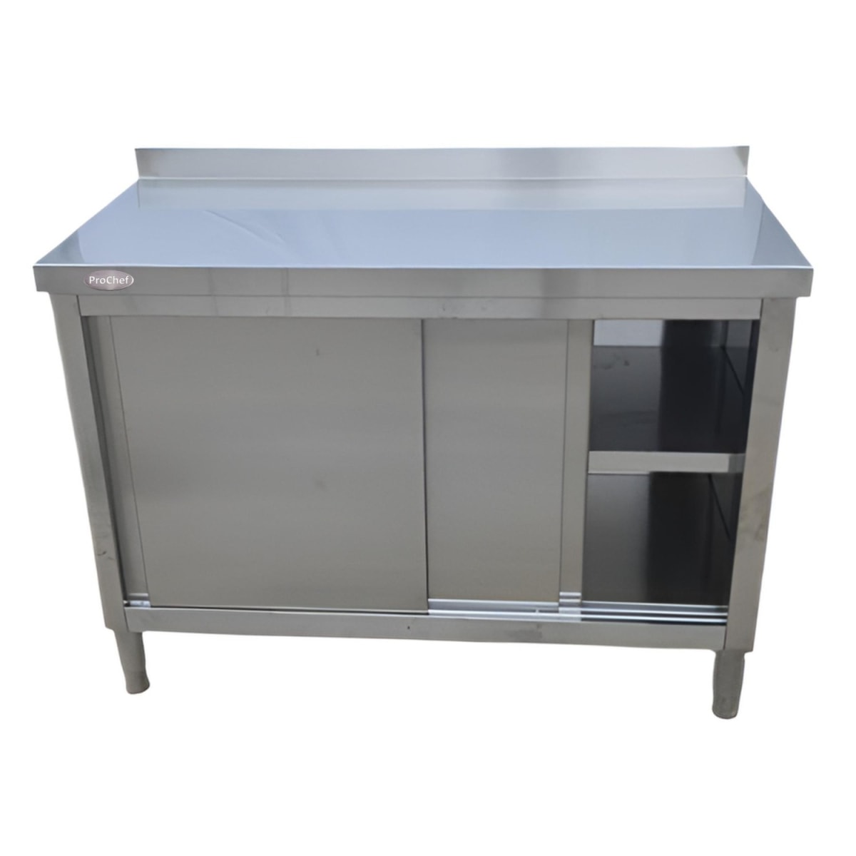 Mesón Mural Cerrado Acero Inoxidable 100x60 cm3