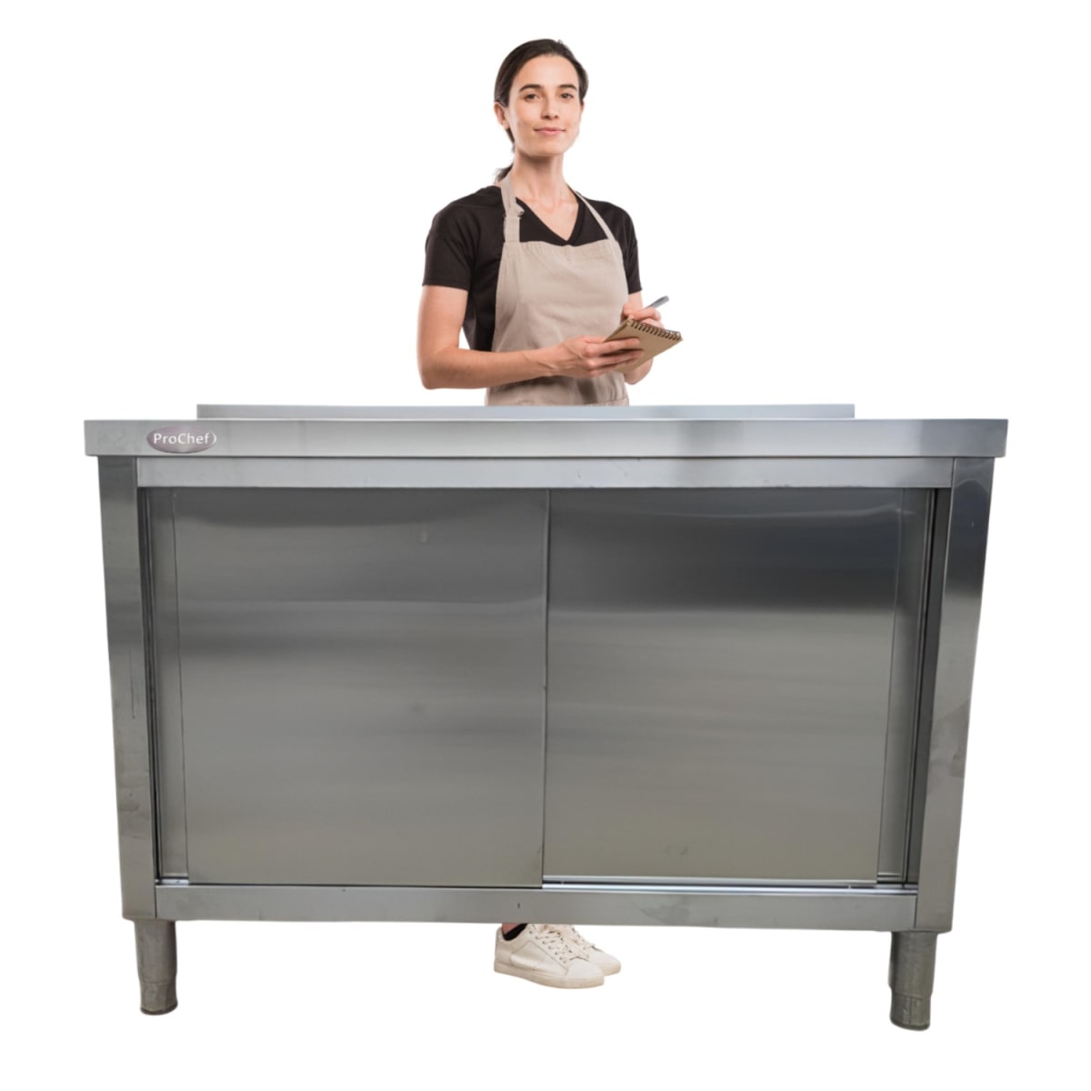 Mesón Mural Cerrado Acero Inoxidable 120x60 cm1