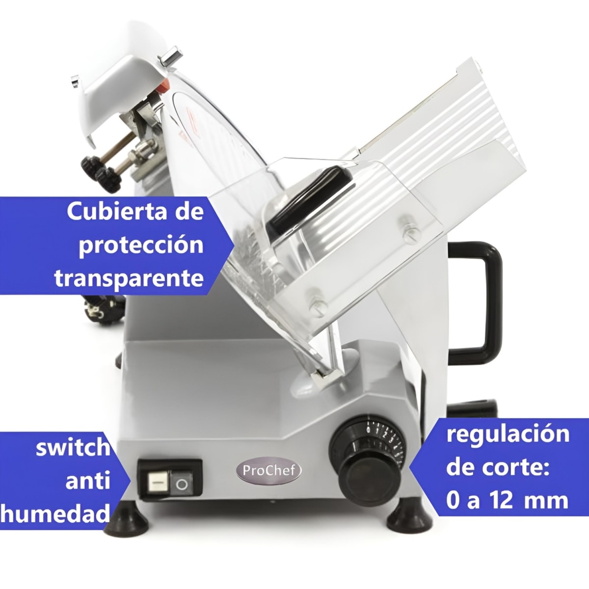 Cortadora de Cecinas 220 mm Semi-Automática Fiambrera.7