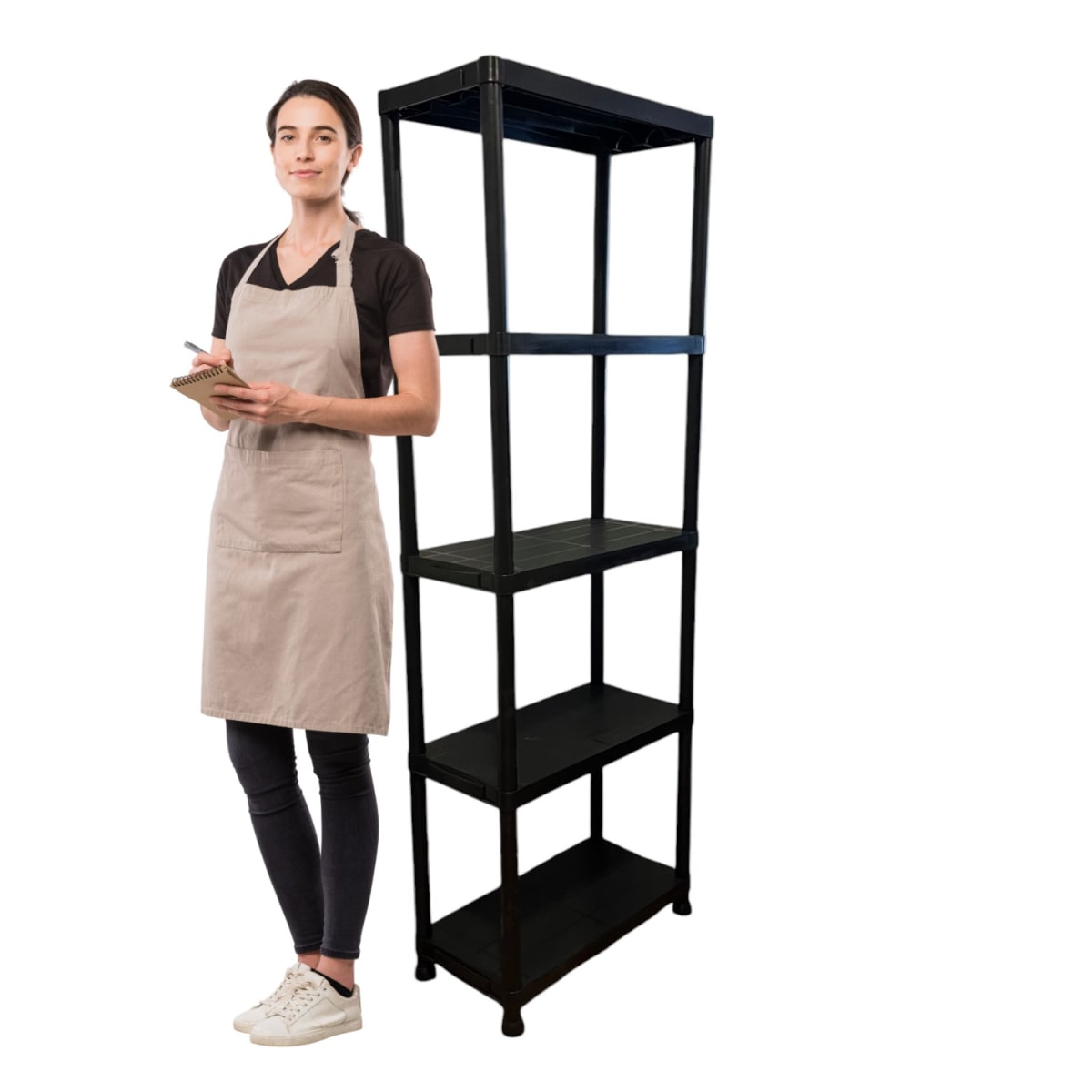 Estante Plastico 60x30x174 cm. 5 Bandejas removibles1