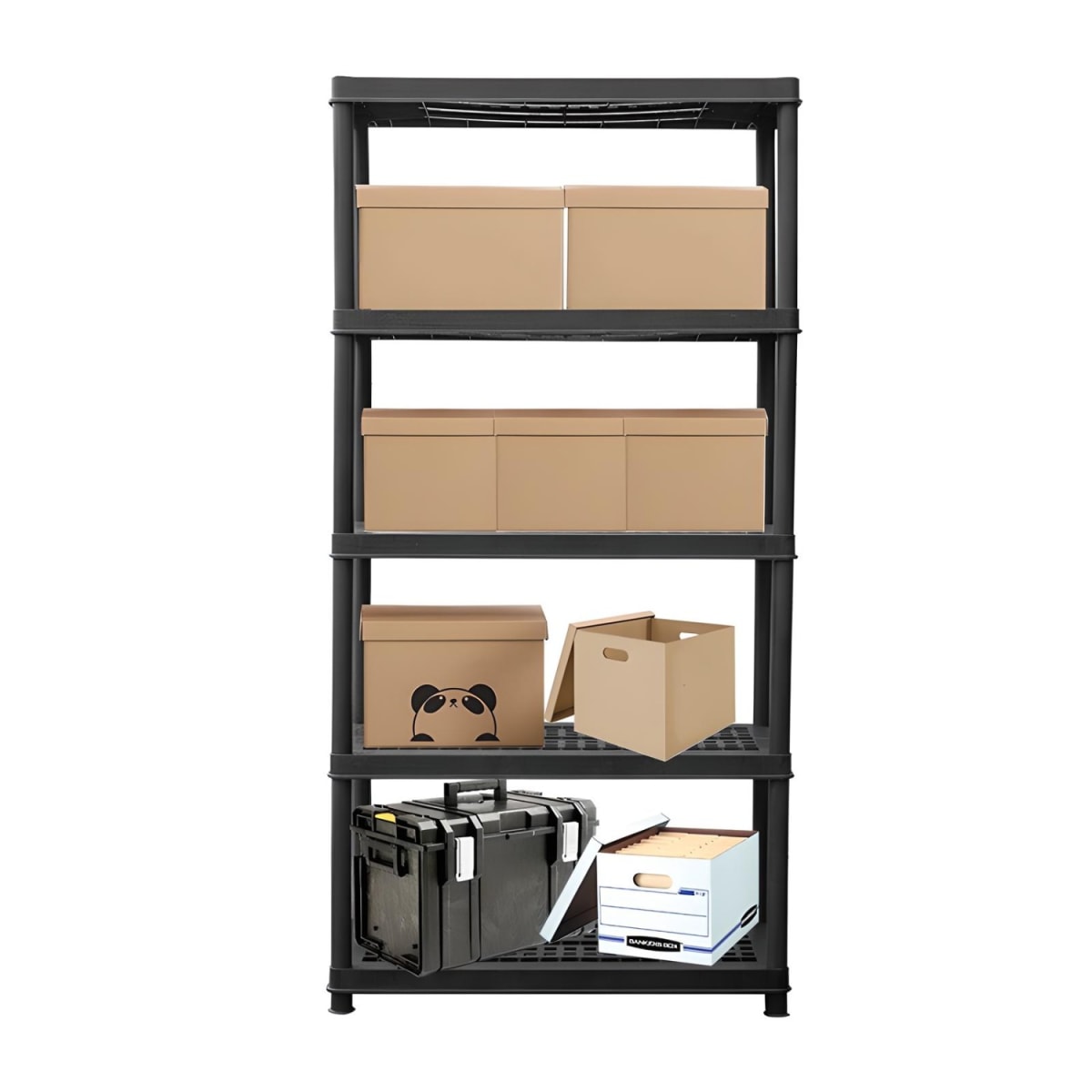 Estante Plastico 91x45x183 cm. 5 Bandejas removibles2