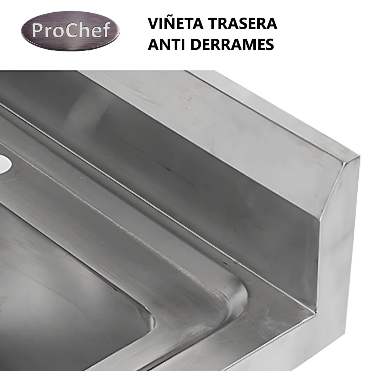 Lavafondos Acero Inoxidable 150x60x90 cm. Con Grifería6