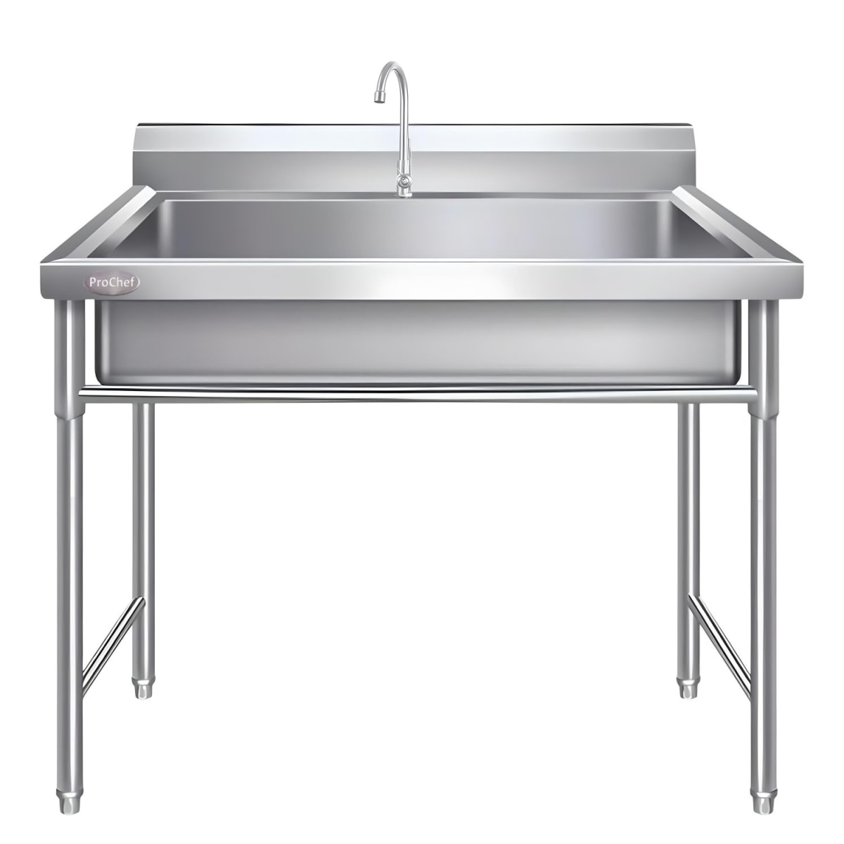 Lavafondos Acero Inoxidable 100x60x90 cm. Con Grifería10