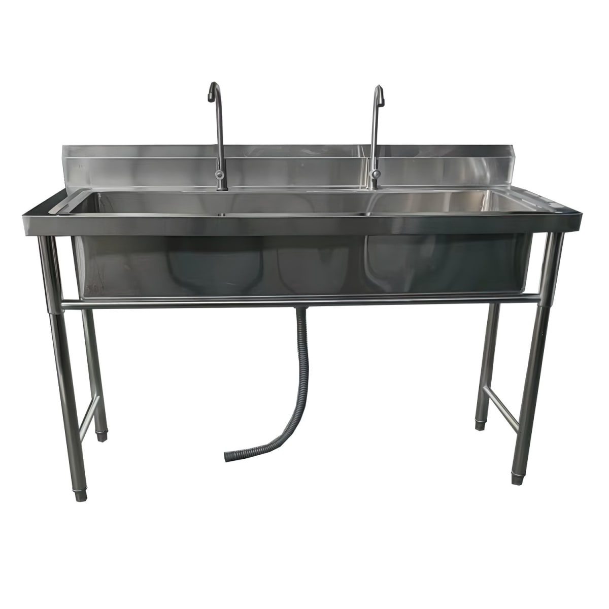 Lavafondos Acero Inoxidable 150x60x90 cm. Con Grifería9