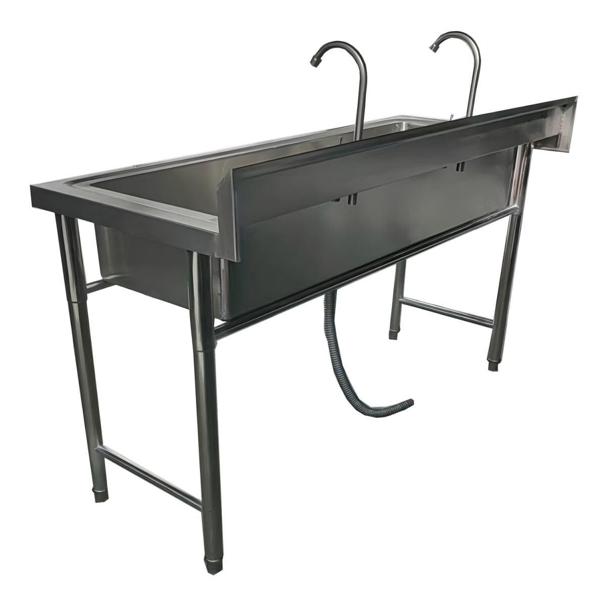 Lavafondos Acero Inoxidable 150x60x90 cm. Con Grifería3