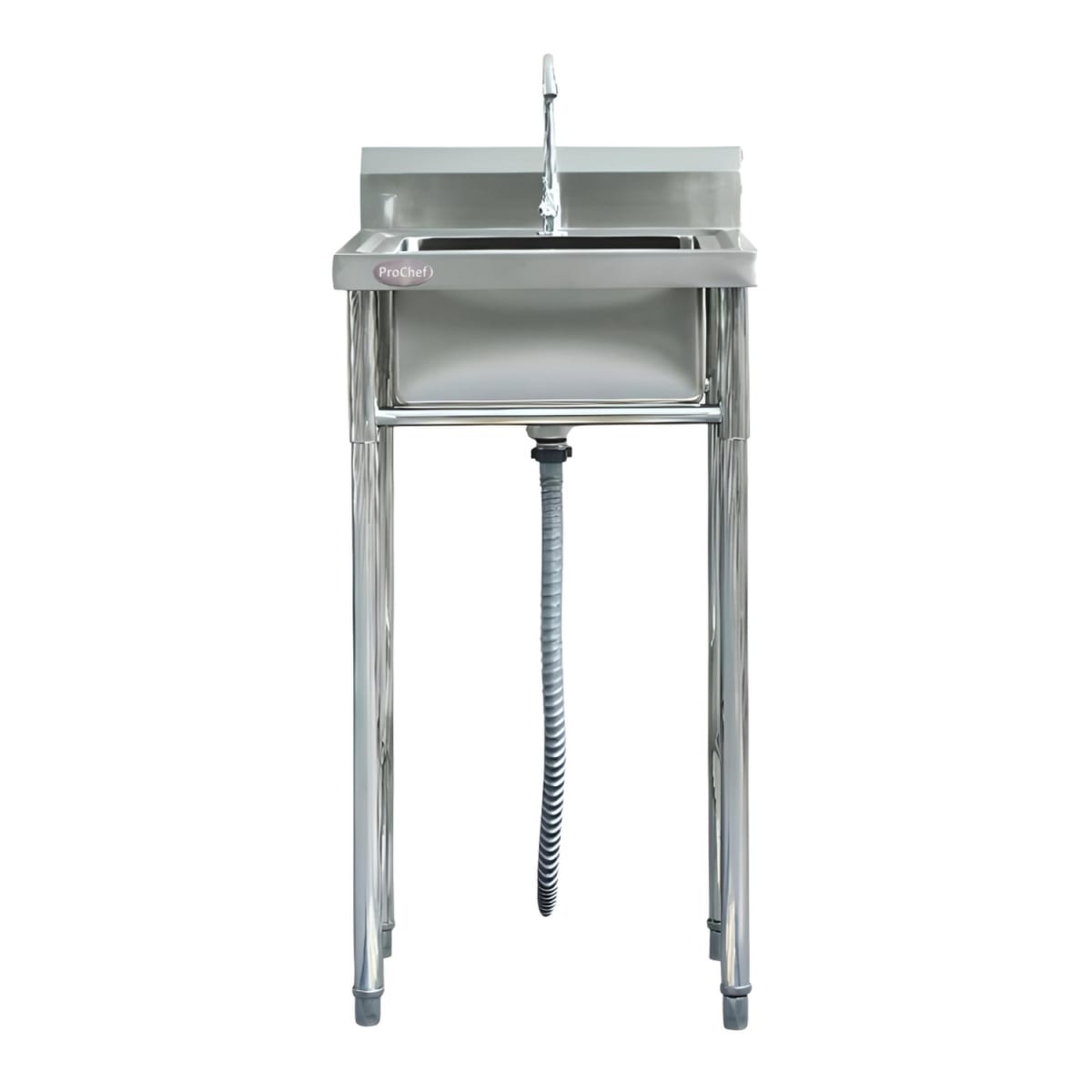 Lavafondos Acero Inoxidable 50x50x90 cm. Con Grifería11