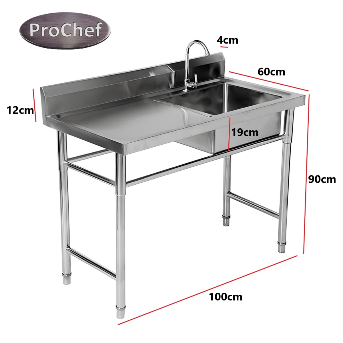 Lavafondos Acero Inox. 100x60x90 cm. Secador izquierdo4