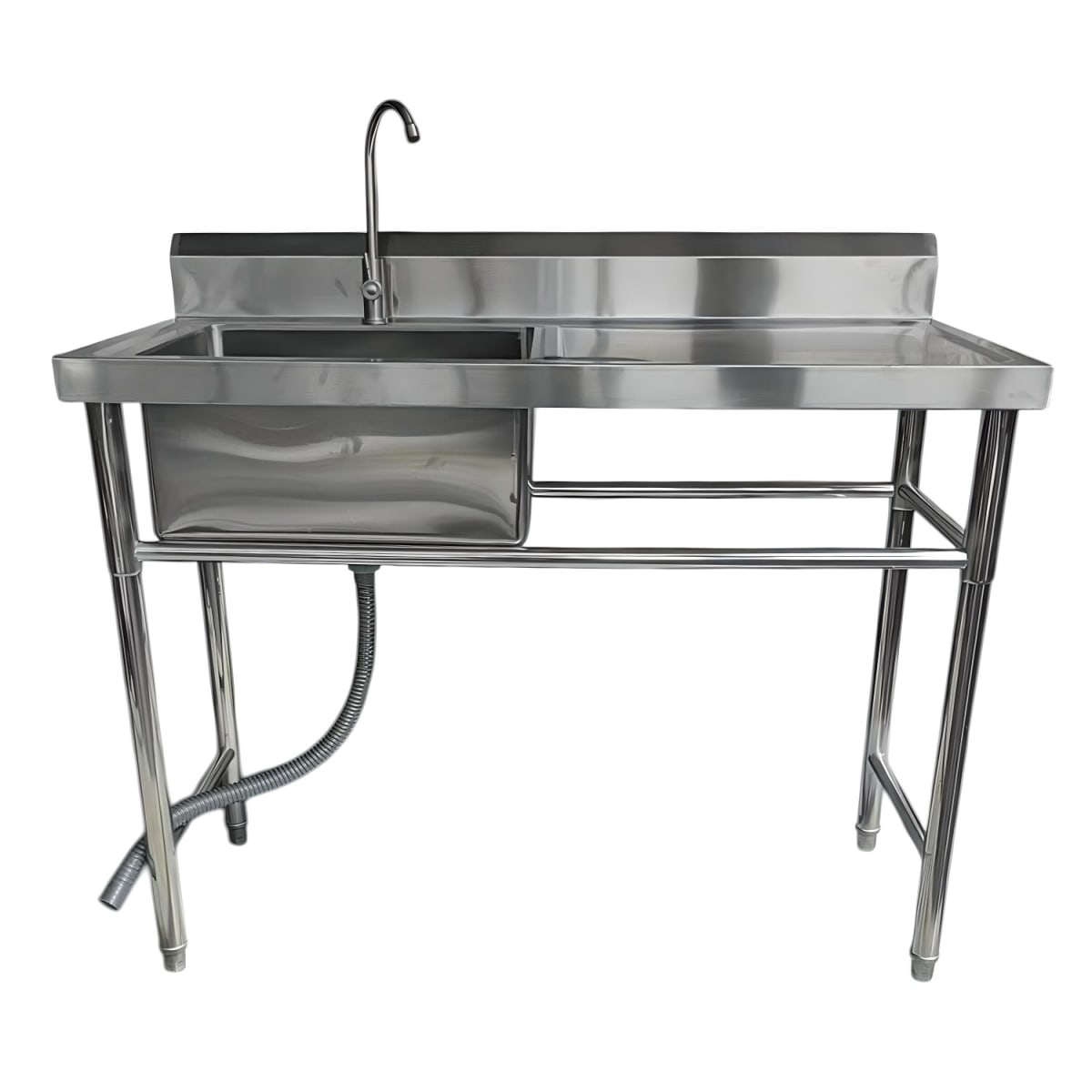 Lavafondos Acero Inox. 120x60x90 cm. Secador derecho9