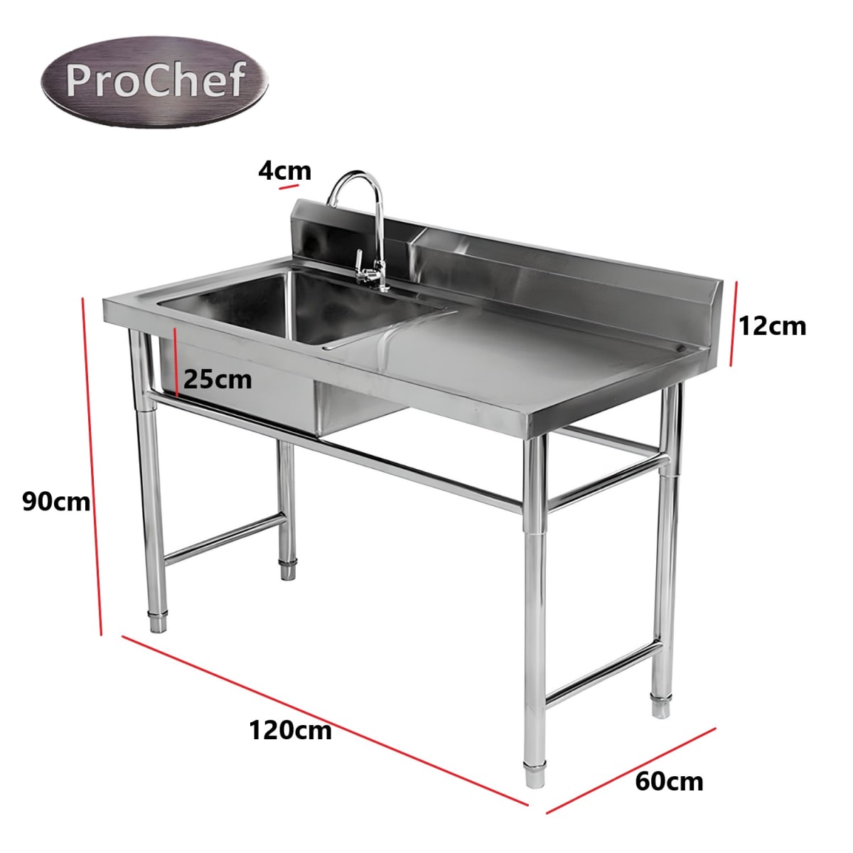 Lavafondos Acero Inox. 120x60x90 cm. Secador derecho4
