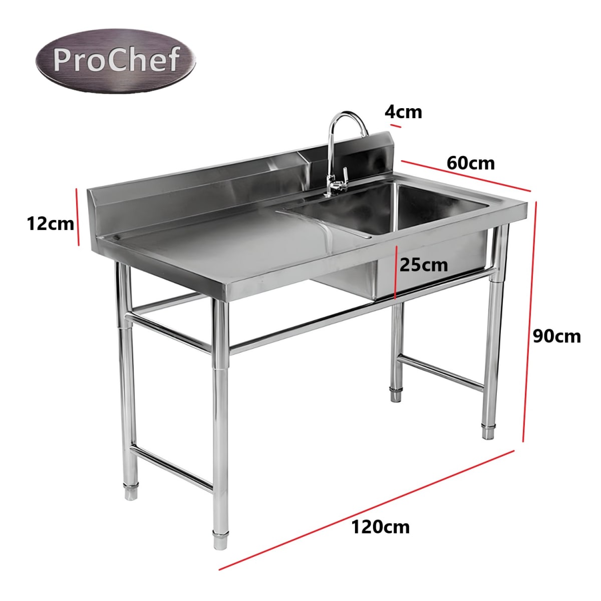 Lavafondos Acero Inox. 120x60x90 cm. Secador izquierdo4