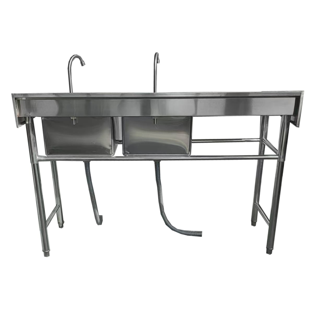 Lavafondos Doble Acero Inox. 150x60x90 cm. Secador izquierdo7