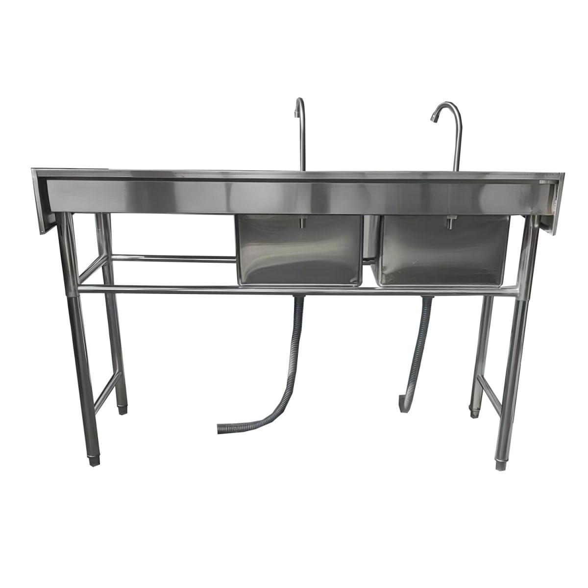 Lavafondos Doble Acero Inox. 175x60x90 cm. Secador derecho7