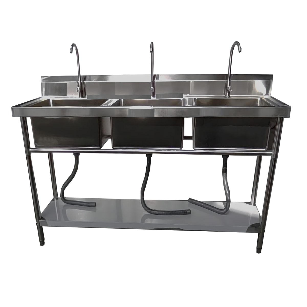 Lavafondos Triple Acero Inox. 150x60x90 cm.5