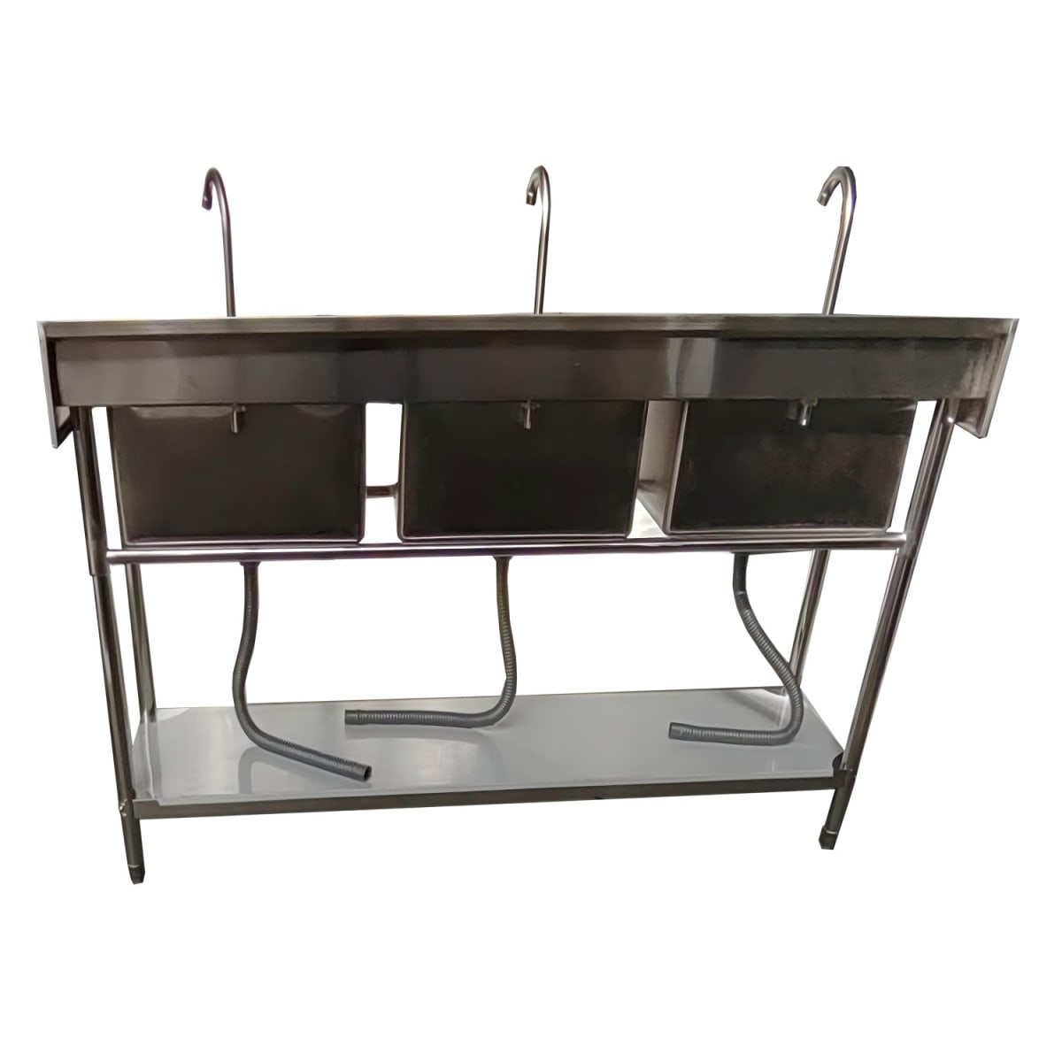 Lavafondos Triple Acero Inox. 150x60x90 cm.6