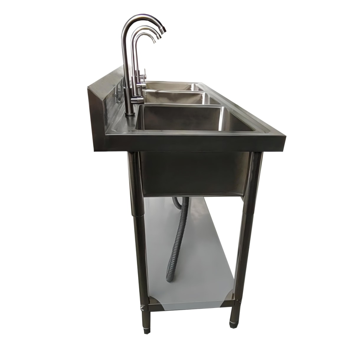 Lavafondos Triple Acero Inoxidable 150x60x90 cm.3