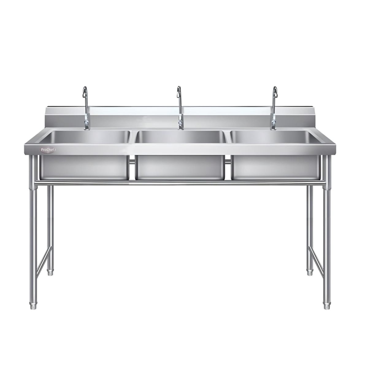 Lavafondos Triple Acero Inoxidable 150x60x90 cm.10