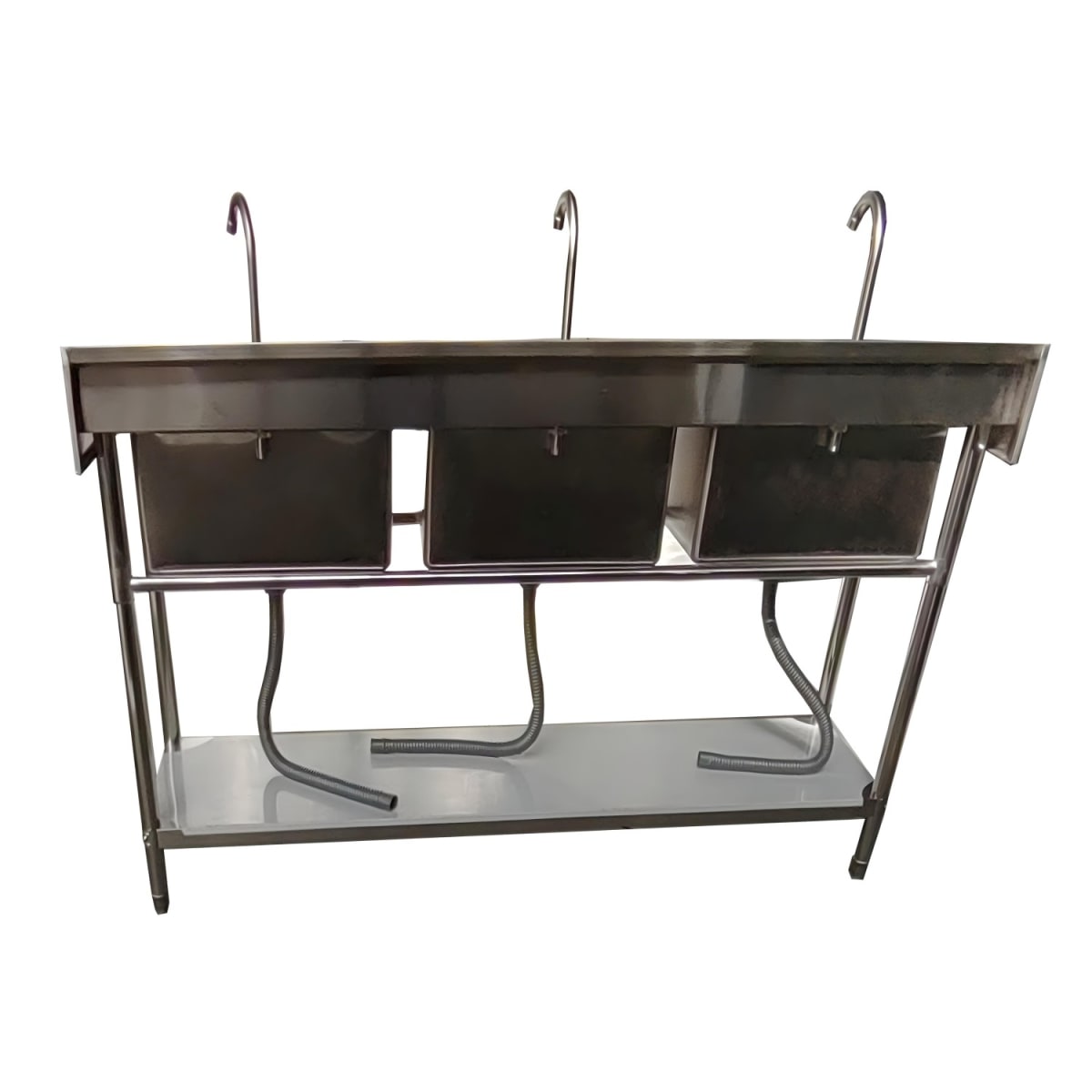 Lavafondos Triple Acero Inox. 180x60x90 cm.7