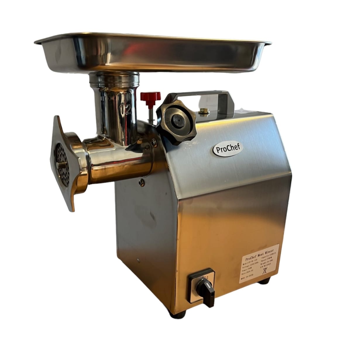 Moledora de carne industrial Ac. Inox. 120 kg/hora con Reversa1