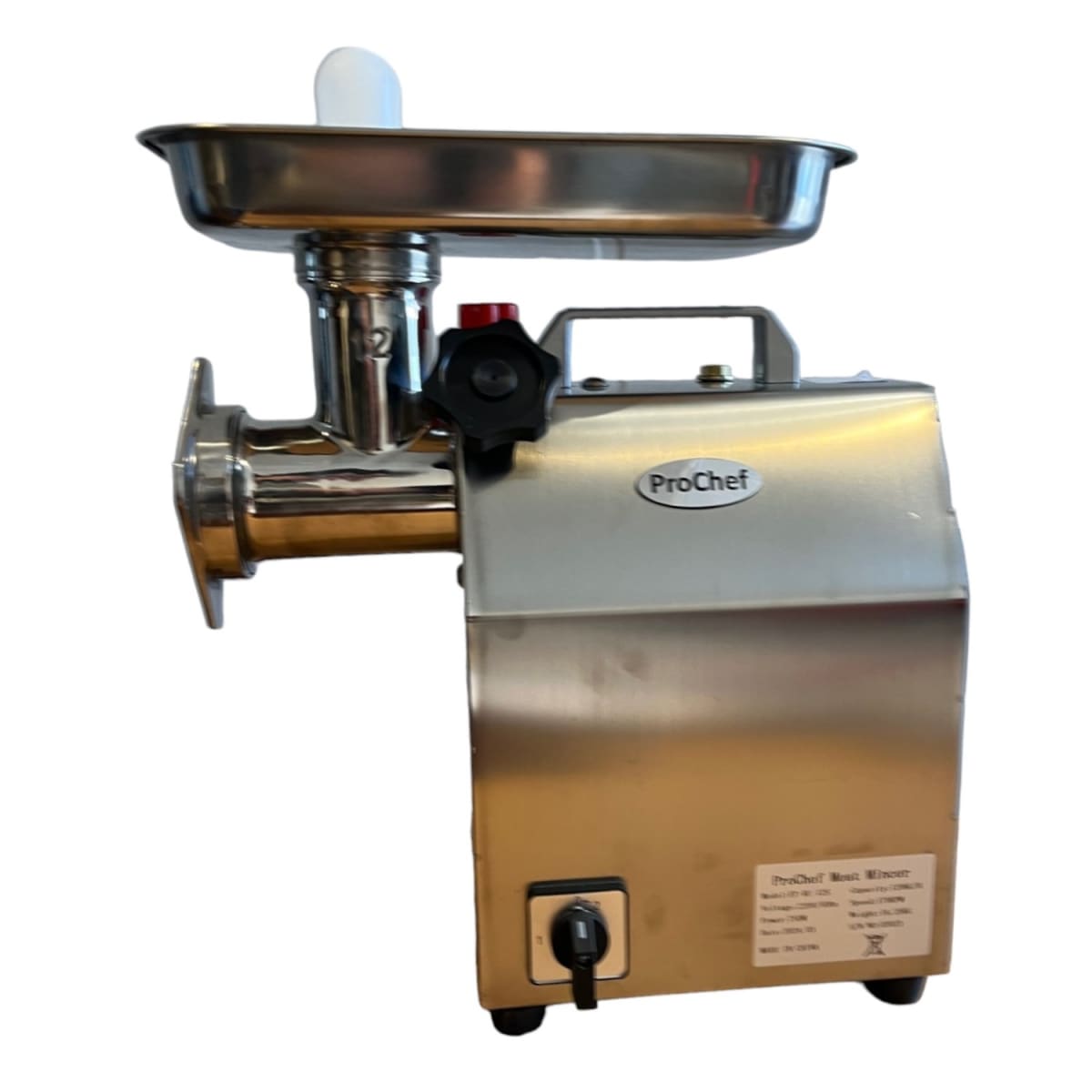 Moledora de carne industrial Ac. Inox. 120 kg/hora con Reversa3