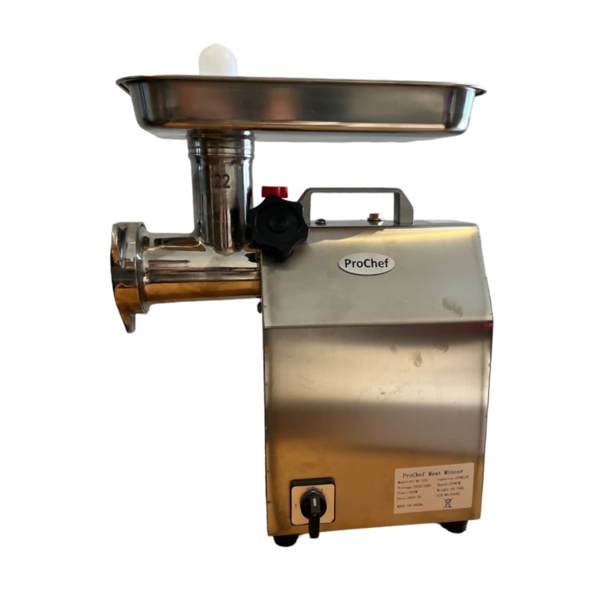 Moledora de Carne Industrial Ac. Inox. 220 Kg/Hr Con Reversa3