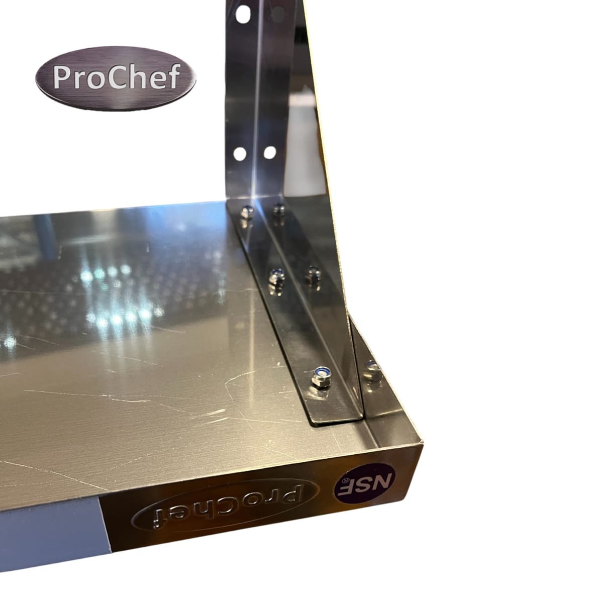 Repisa Mural 150x30 cm. Acero Inoxidable Liso7