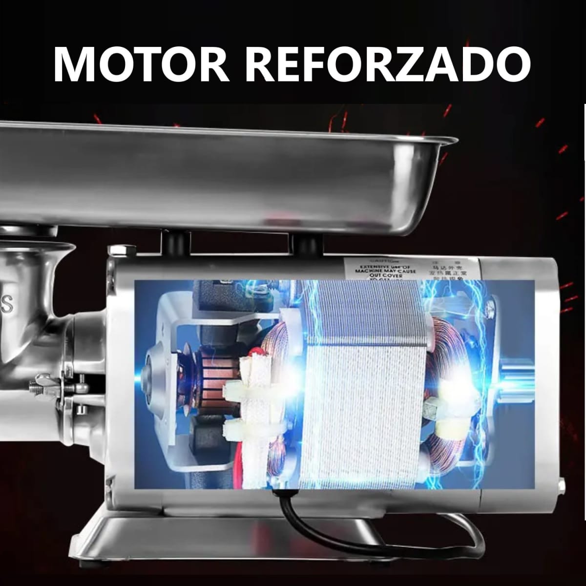 Moledora de Carne para Semi Congelados 32 Kg. ó 320 Kg/Hora8