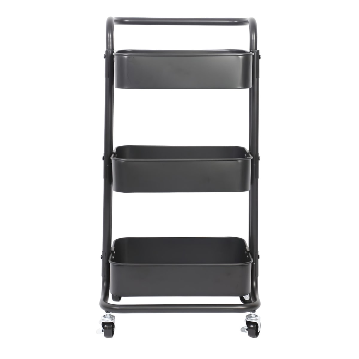 Carro Multiuso Organizador 3 Niveles 100% Acero Negro8