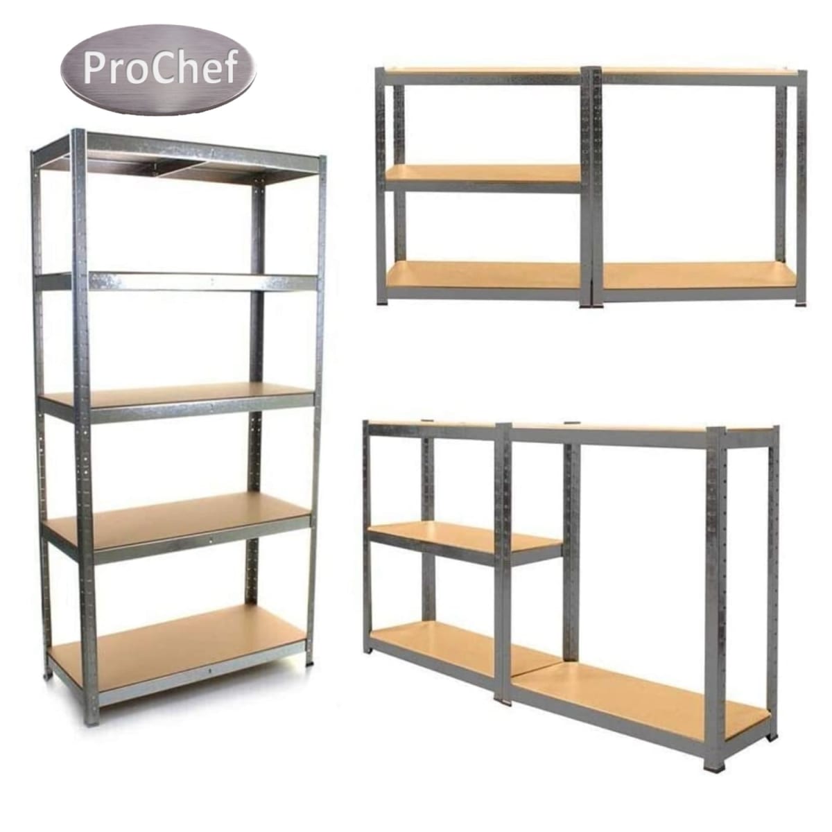 Estante 90x40x180 cm. Acero Galvanizado Cap 875 Kg4