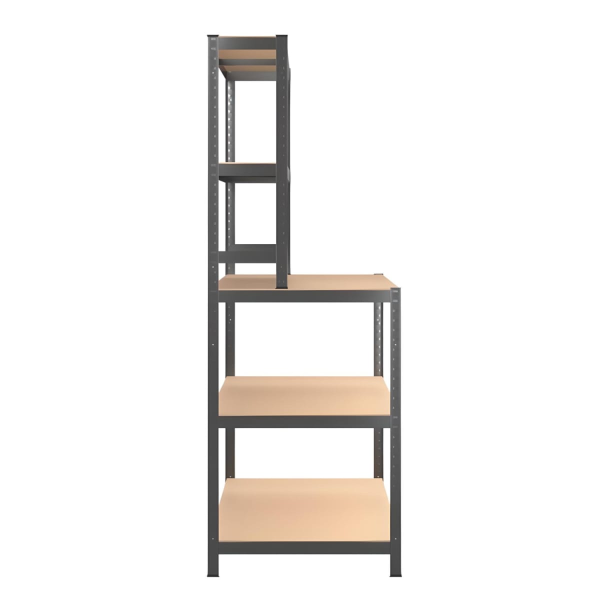 Banco de Trabajo con Repisas Acero 100x60x180 cm.4