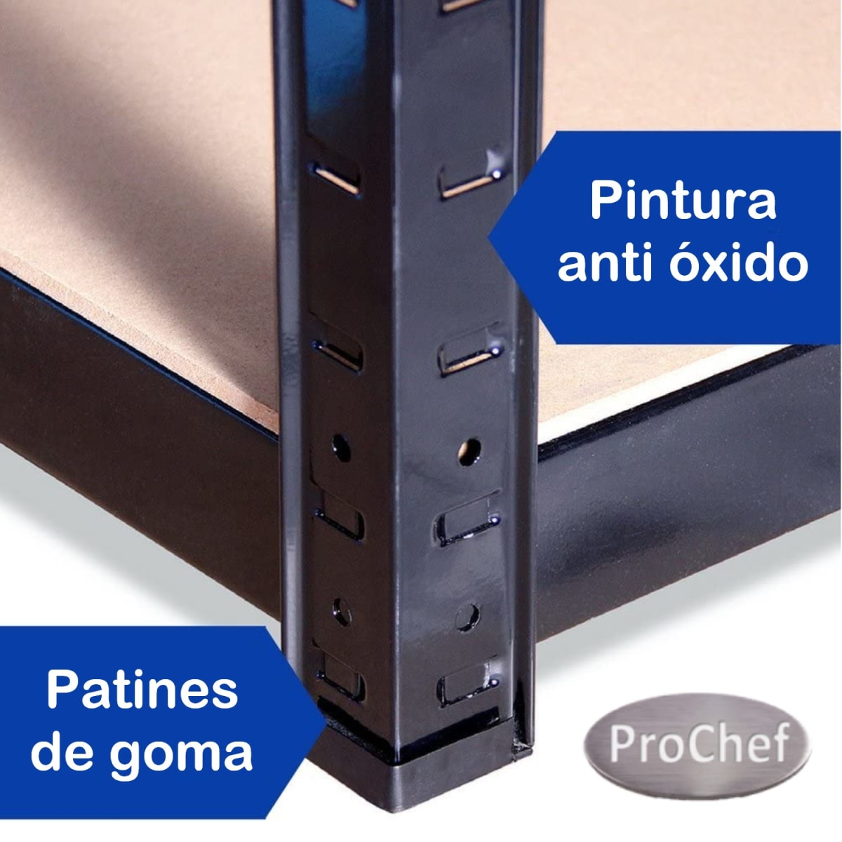 Estante 90x40x180 cm Acero Pintado 5 Band. 875 Kg7