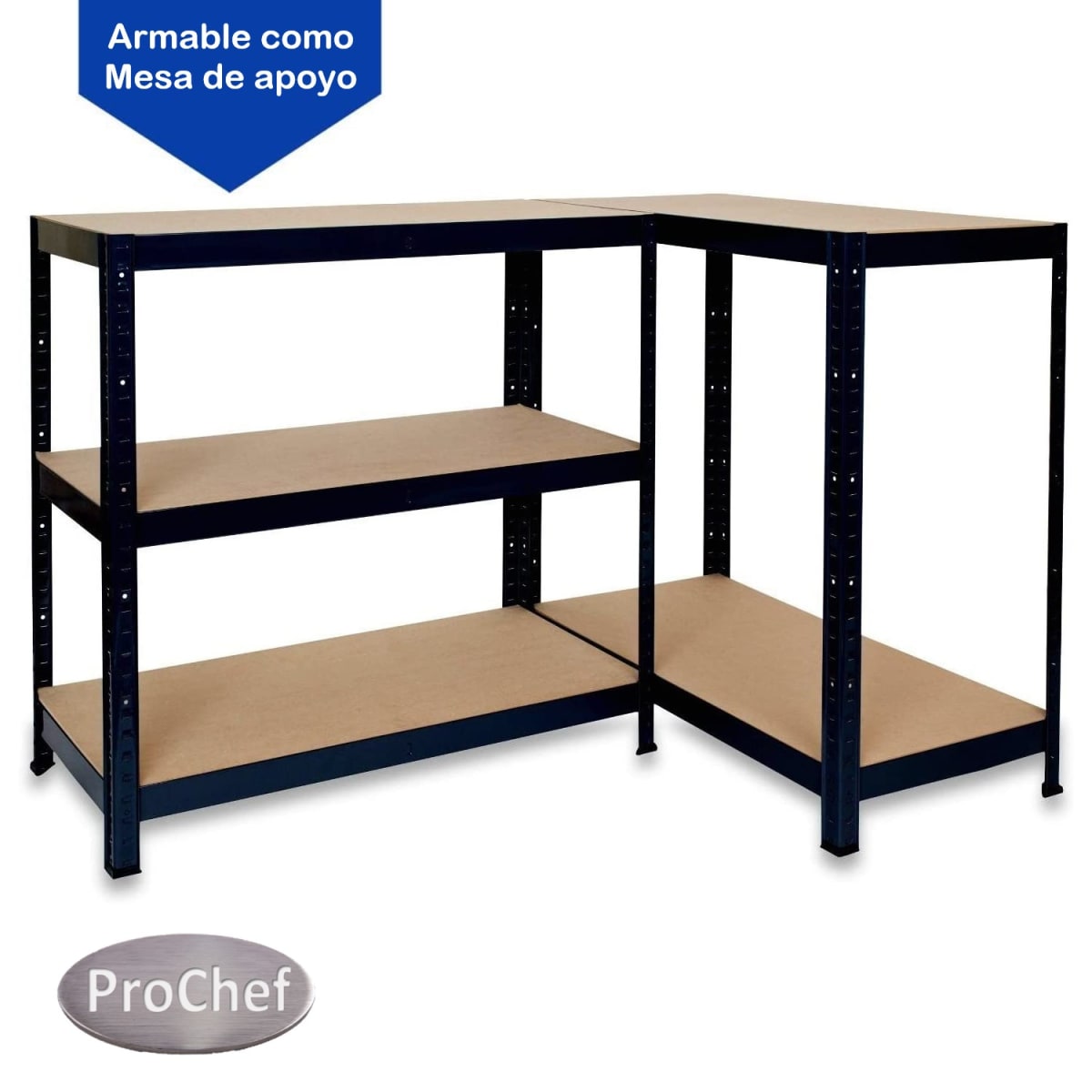 Estante Acero Pintado 120x45x180 cm 5 Band. 1250 Kg3