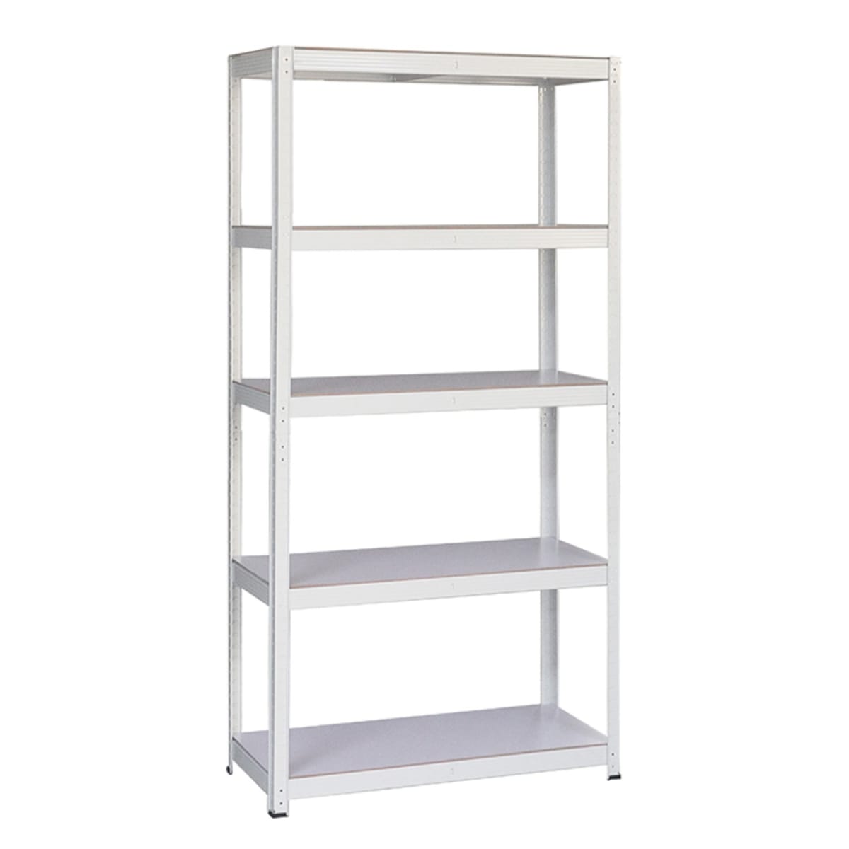 Estante Acero Pintado 90x40x180 cm 5 Band. 875 Kg Blanco2