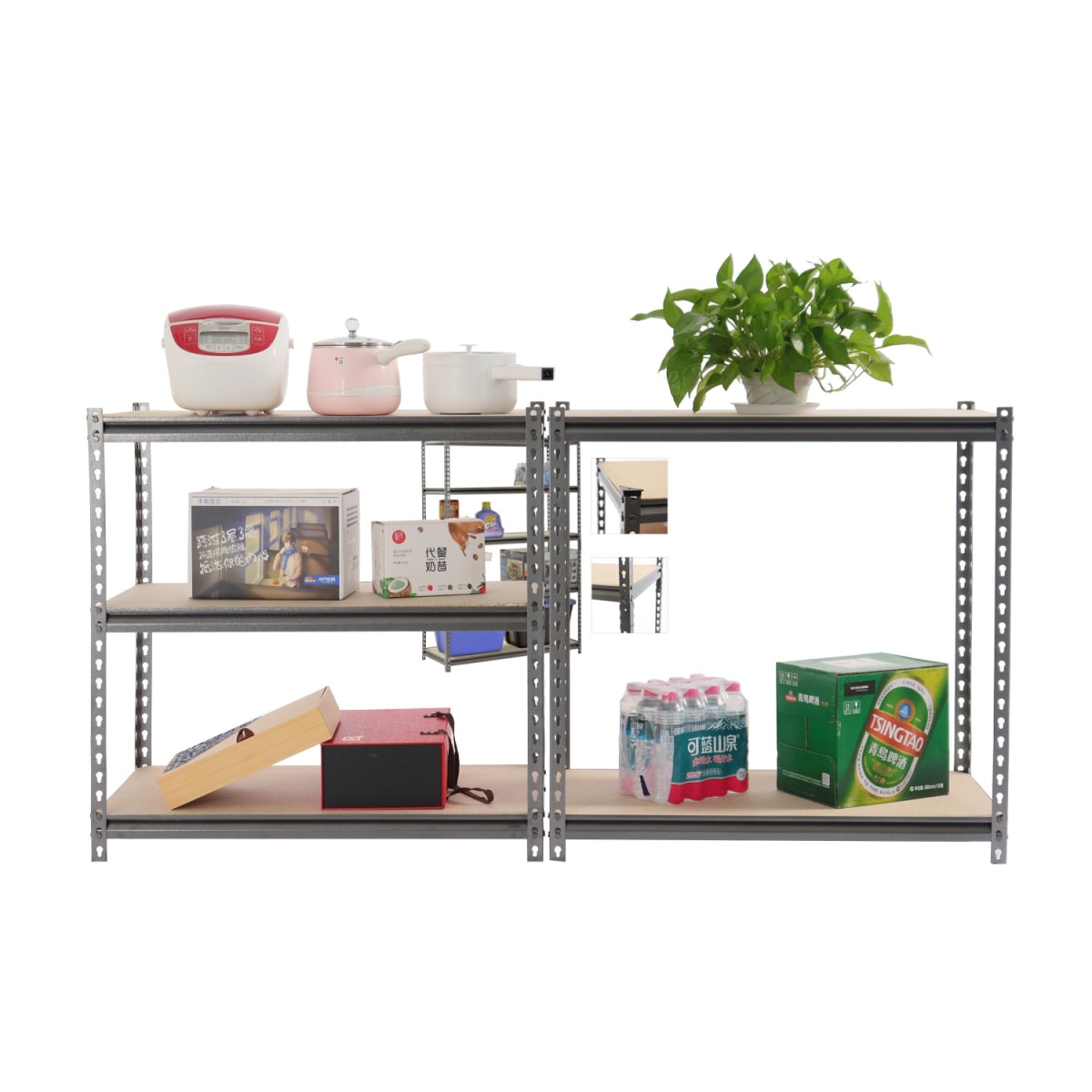 Estante Acero Pintado 120x60x183 cm 5 Band. 905 Kg6