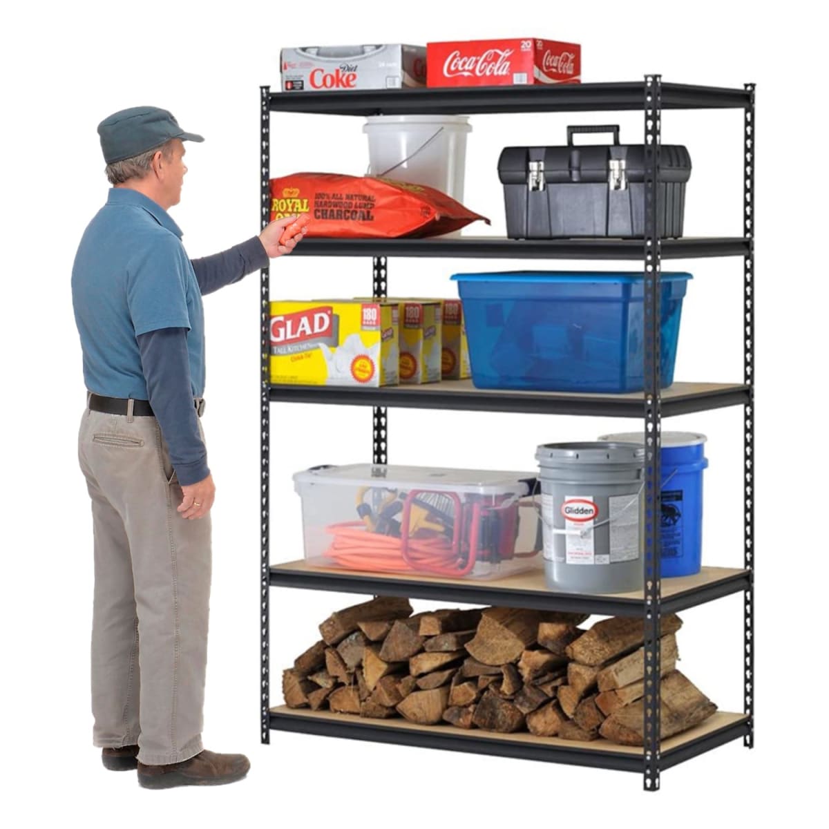 Estante Acero Pintado 120x60x183 cm 5 Band. 905 Kg2