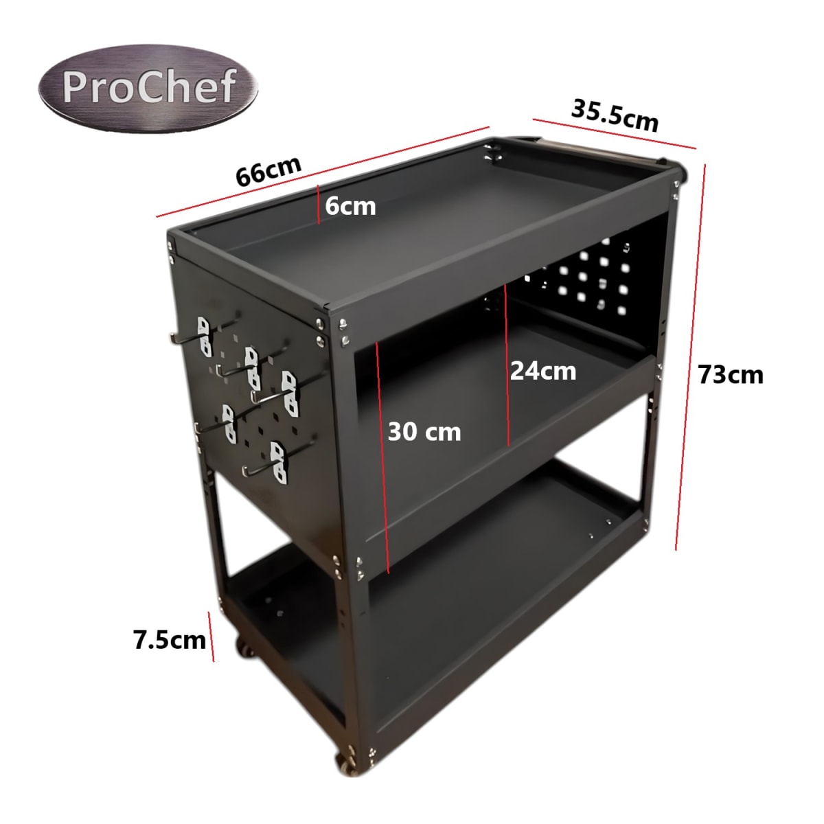 Carro de Acero para Herramientas con Accesorios7