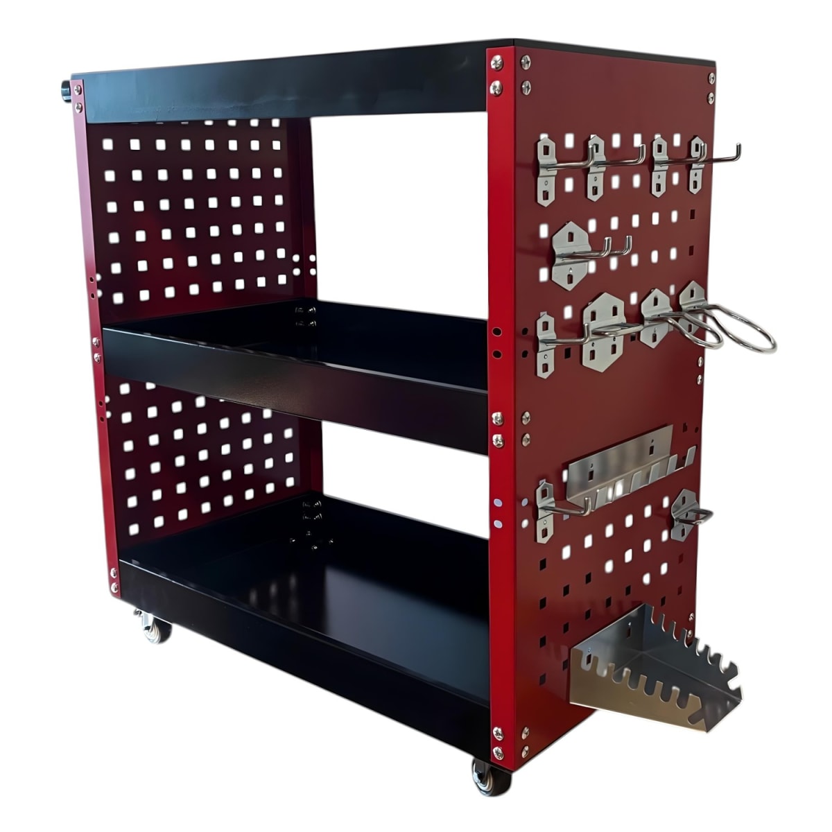 Carro de Acero para Herramientas Semi cerrado con Accesorios1