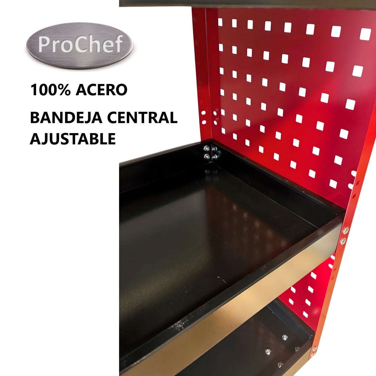 Carro de Acero para Herramientas Semi cerrado con Accesorios5