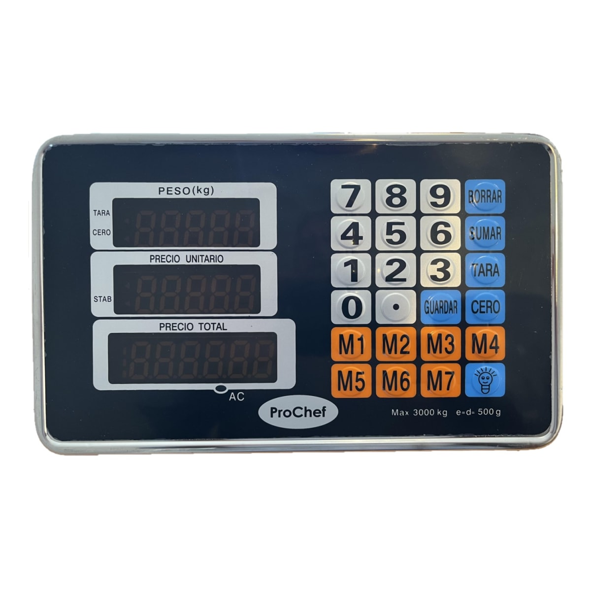 Pesa Digital ProChef 300 Kg de Plataforma 50x40 Cm. Bateria7