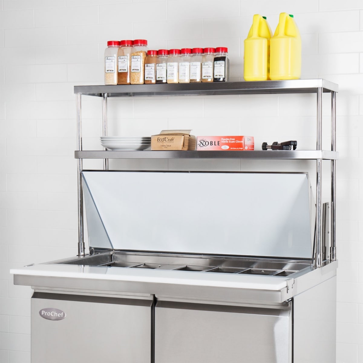 Plateo o Pasa Platos Doble 150x35x60 cm. Ac.Inox4