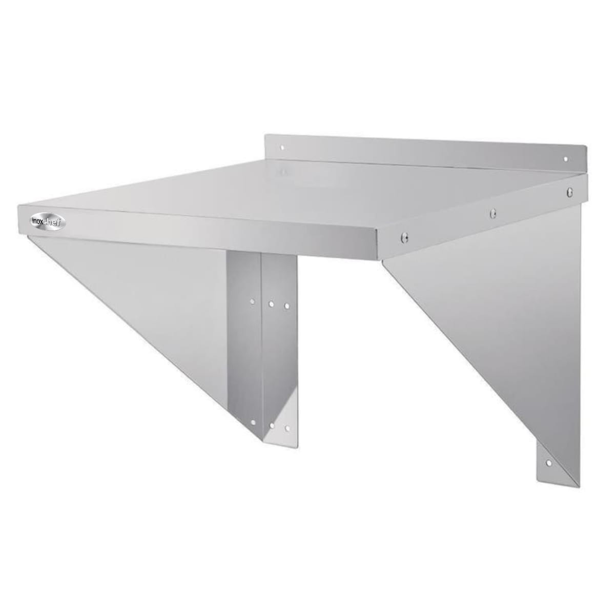 Repisa Mural Lisa 56x56 cm Acero Inoxidable para Microondas3