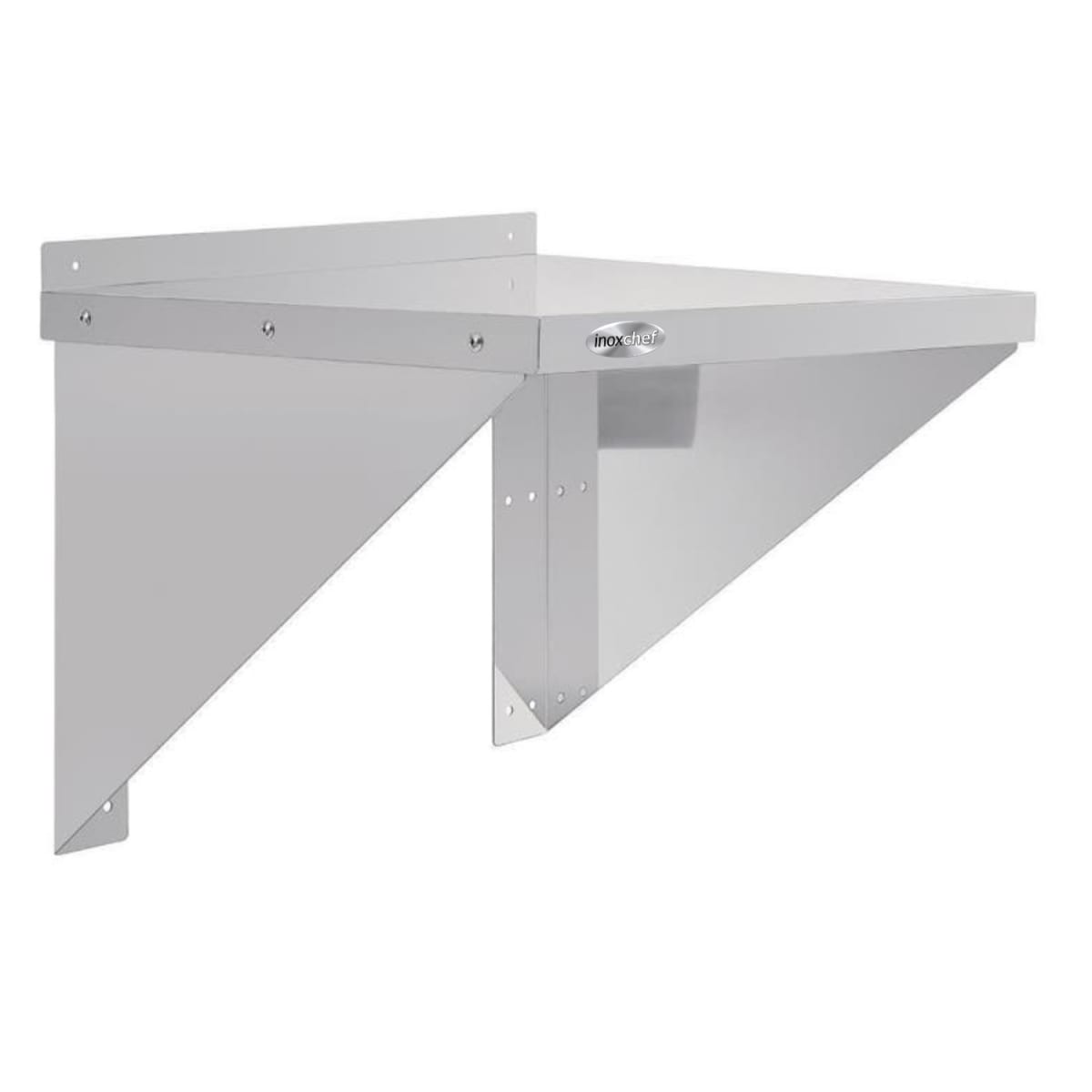 Repisa Mural Lisa 56x56 cm Acero Inoxidable para Microondas1